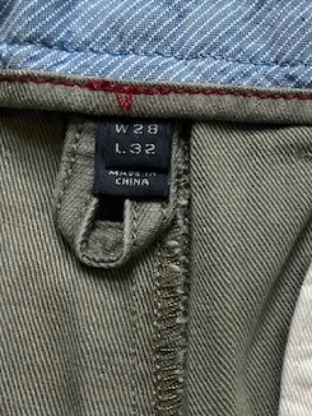 Olive green 28/32 Men's pants: JCrew 484 Slim-fit stretch Chinos